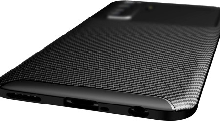 Силиконови гърбове Силиконови гърбове за Huawei Силиконов гръб ТПУ Карбон за Huawei P40 Lite 5G черен